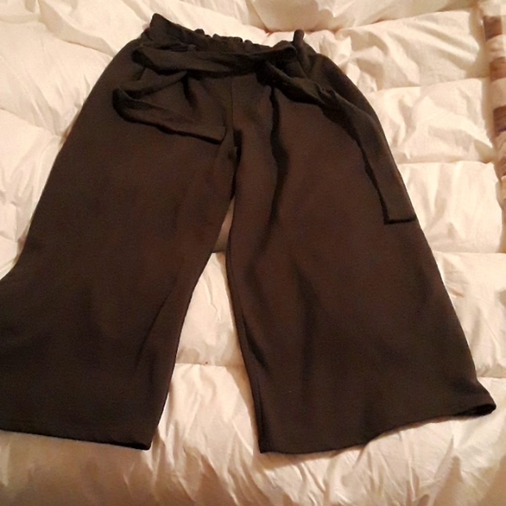 Zara kids belted wide leg pants